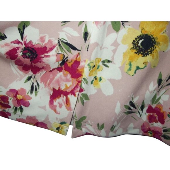 Apt 9 Dress Womens Size 18 Pink Floral Sleeveless Sheath midi below knee Spring - Picture 13 of 16